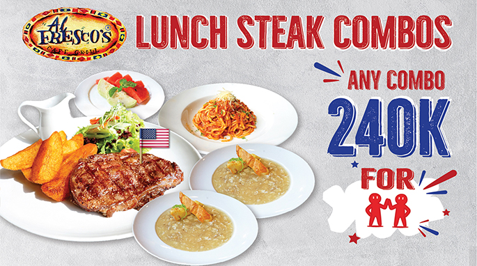 LUNCH STEAK COMBOS