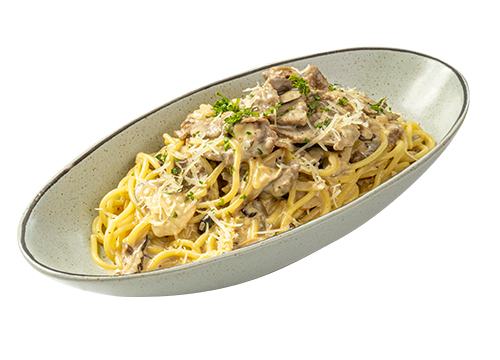 Steak & Mushroom Spaghetti 