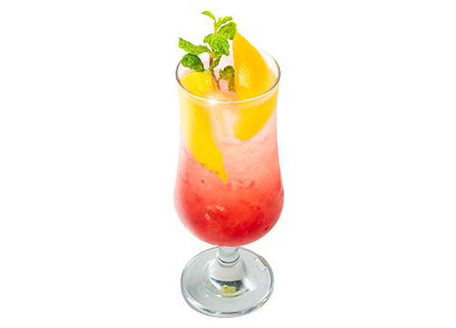RASPBERRY AND PEACH SODA